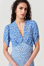 Faye Floral Crepe Midi Dress