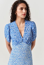 Faye Floral Crepe Midi Dress