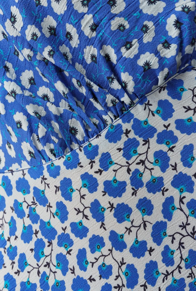 Faye Floral Crepe Midi Dress