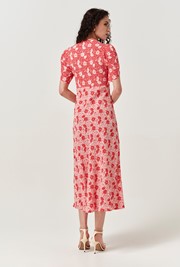 Faye Floral Crepe Midi Dress