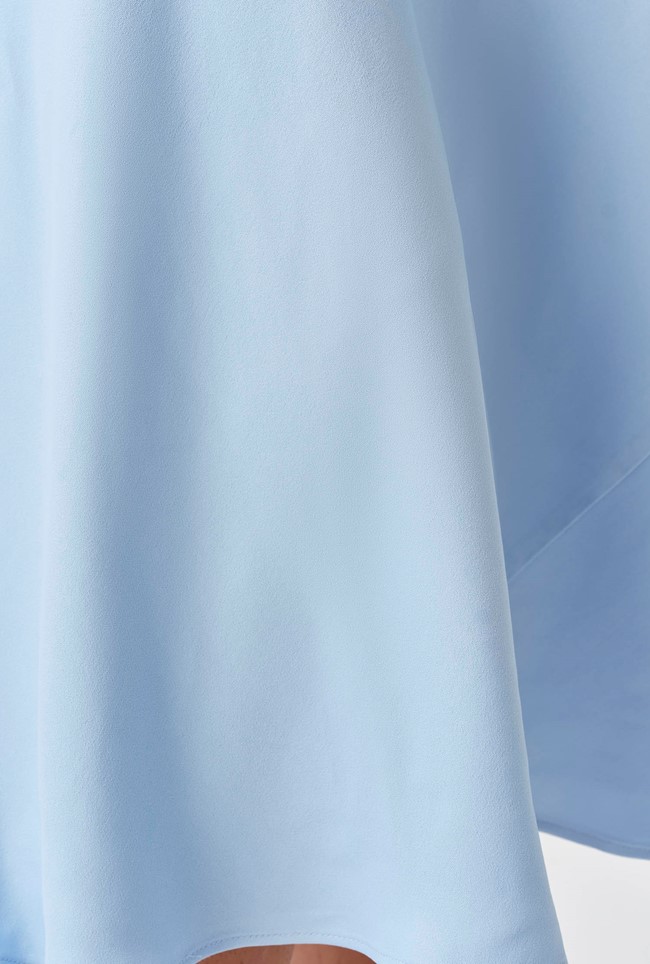 Arya Cowl Neck Satin Midi Dress