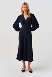 Deanna V-Neck Midi Dress