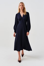 Deanna V-Neck Midi Dress