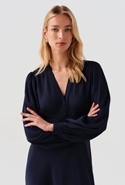 Deanna V-Neck Midi Dress