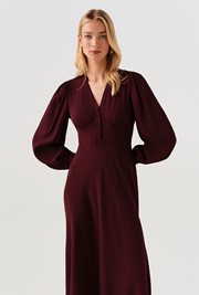 Deanna V-Neck Midi Dress