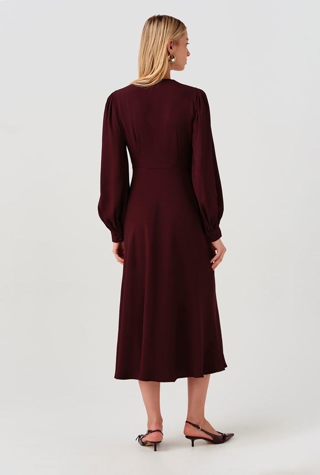 Deanna V-Neck Midi Dress