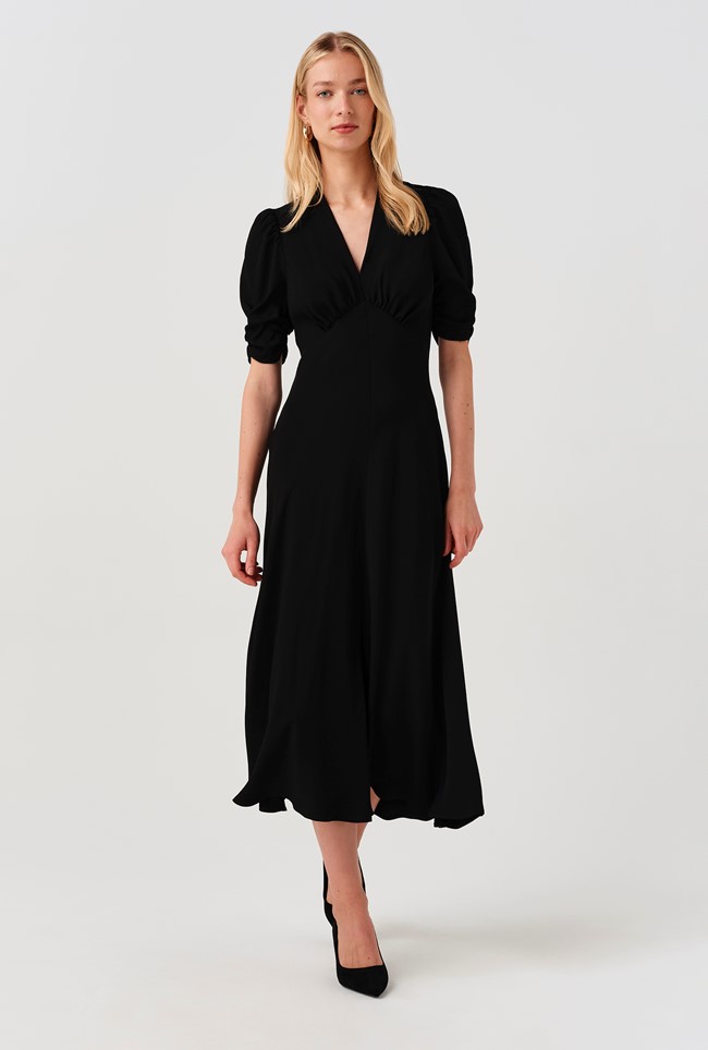 Mia Crepe  Midi Tea Dress