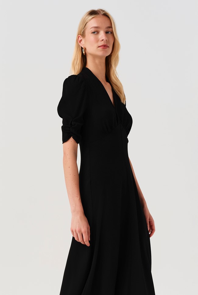 Mia Crepe  Midi Tea Dress
