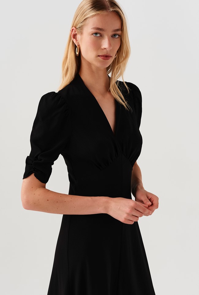 Mia Crepe  Midi Tea Dress