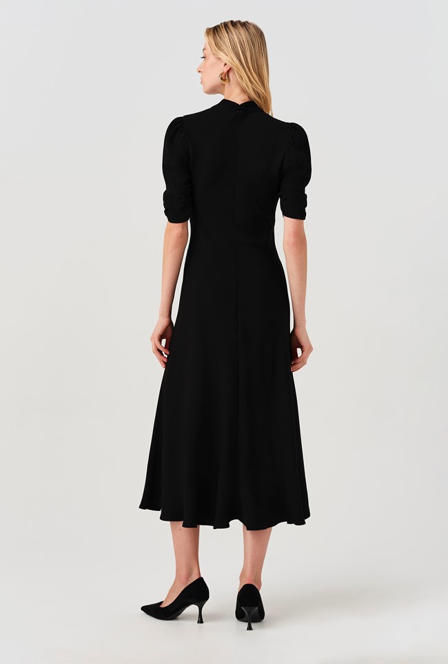 Mia Crepe  Midi Tea Dress