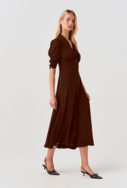 Mia Crepe  Midi Tea Dress