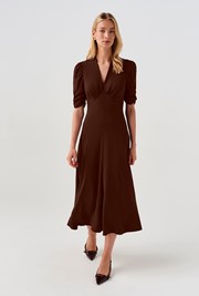 Mia Crepe  Midi Tea Dress