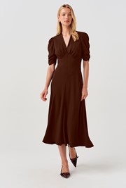 Mia Crepe  Midi Tea Dress