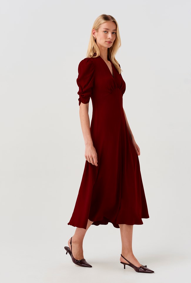 Mia Crepe  Midi Tea Dress