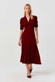 Mia Crepe  Midi Tea Dress
