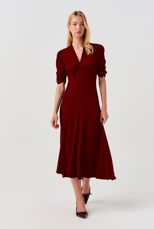 Mia Crepe  Midi Tea Dress