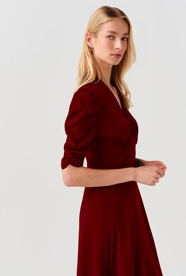 Mia Crepe  Midi Tea Dress