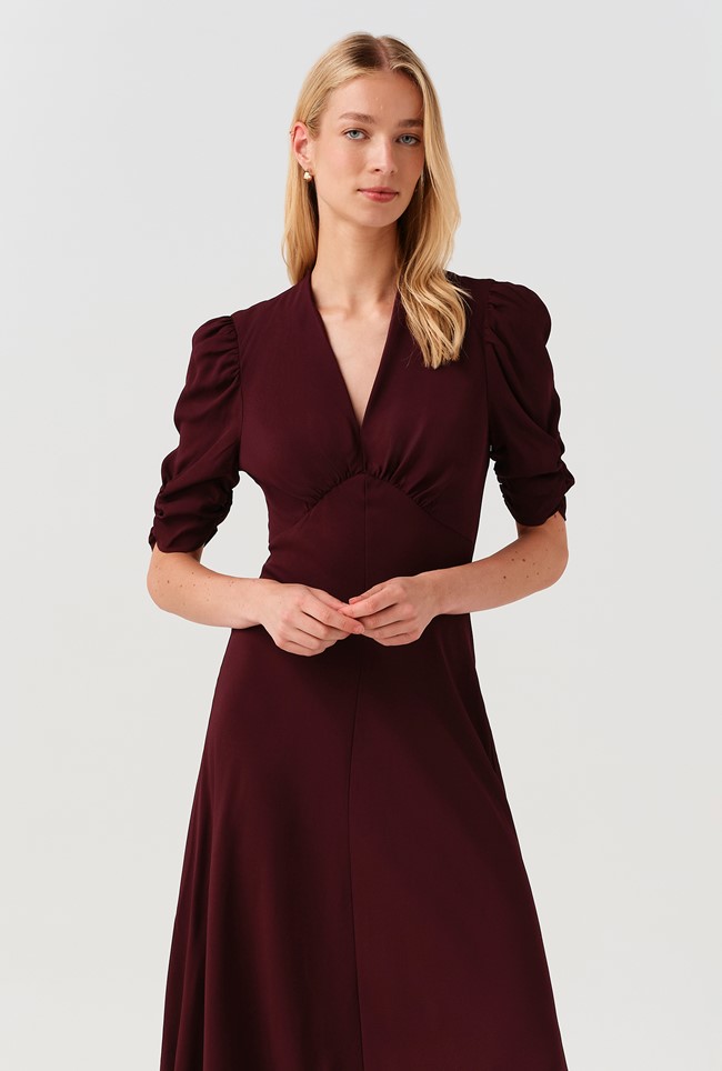 Mia Crepe  Midi Tea Dress