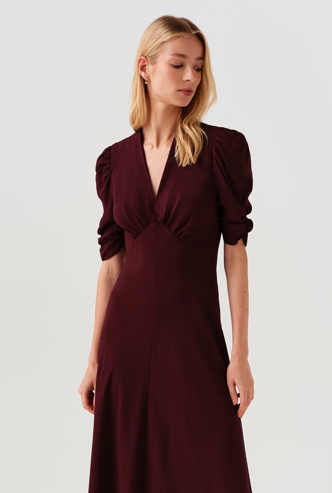 Mia Crepe  Midi Tea Dress
