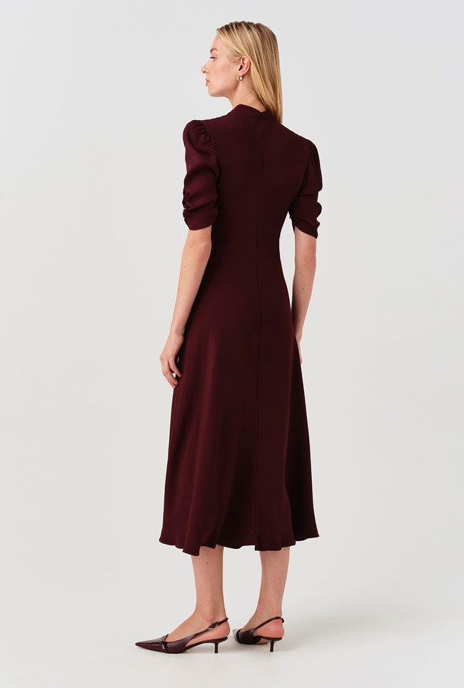 Mia Crepe  Midi Tea Dress