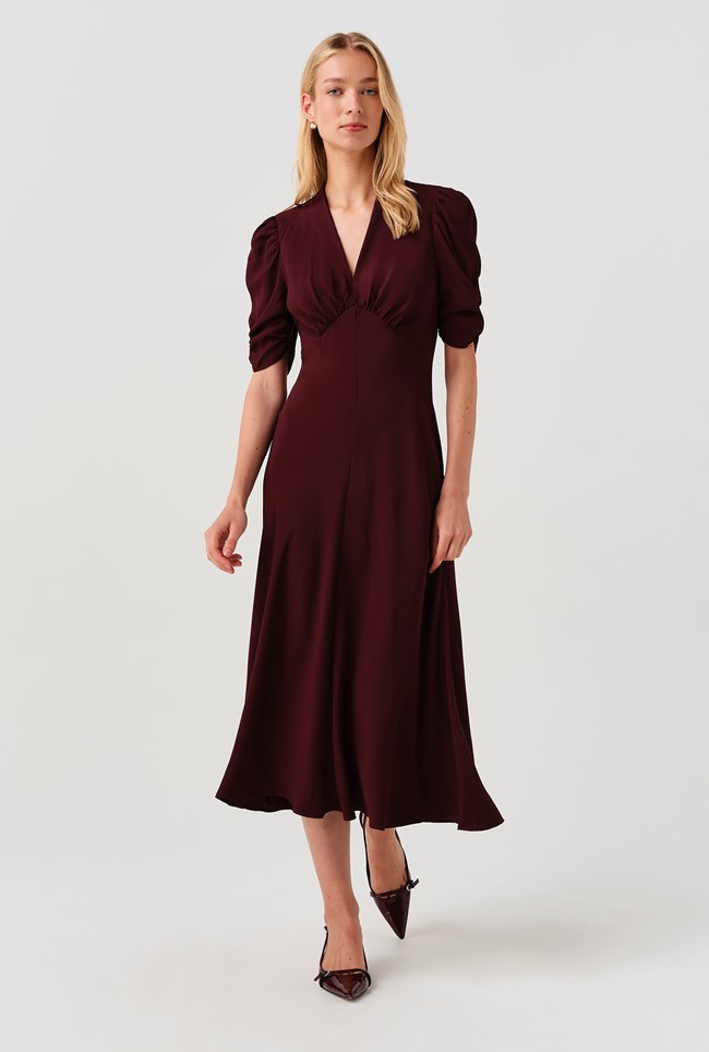Mia Crepe  Midi Tea Dress
