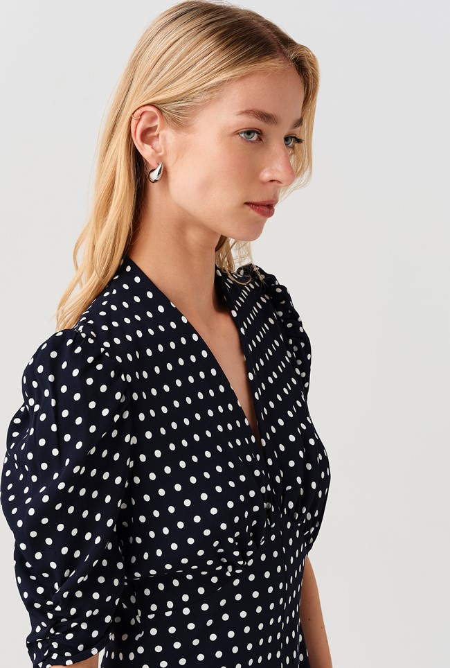 Mia Spot Midi Tea Dress