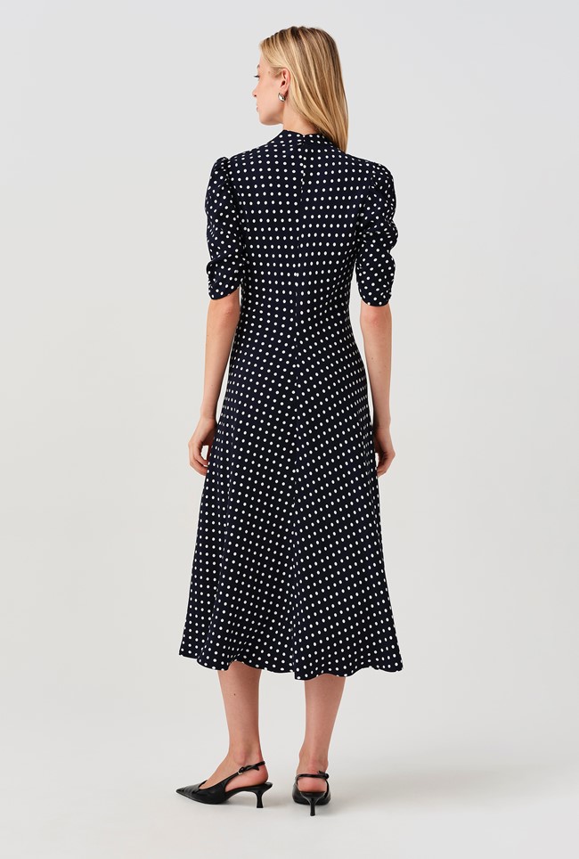 Mia Spot Midi Tea Dress