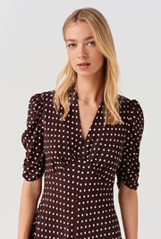 Mia Spot Midi Tea Dress