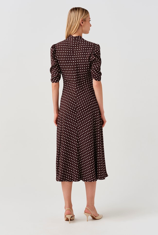 Mia Spot Midi Tea Dress