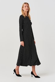 Scarlett Spot Long Sleeve Midi Dress