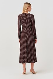 Scarlett Spot Long Sleeve Midi Dress