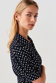 Wilma Spot Midi Tea Dress