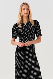 Wilma Spot Midi Tea Dress