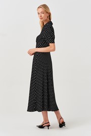 Wilma Spot Midi Tea Dress
