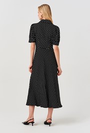 Wilma Spot Midi Tea Dress