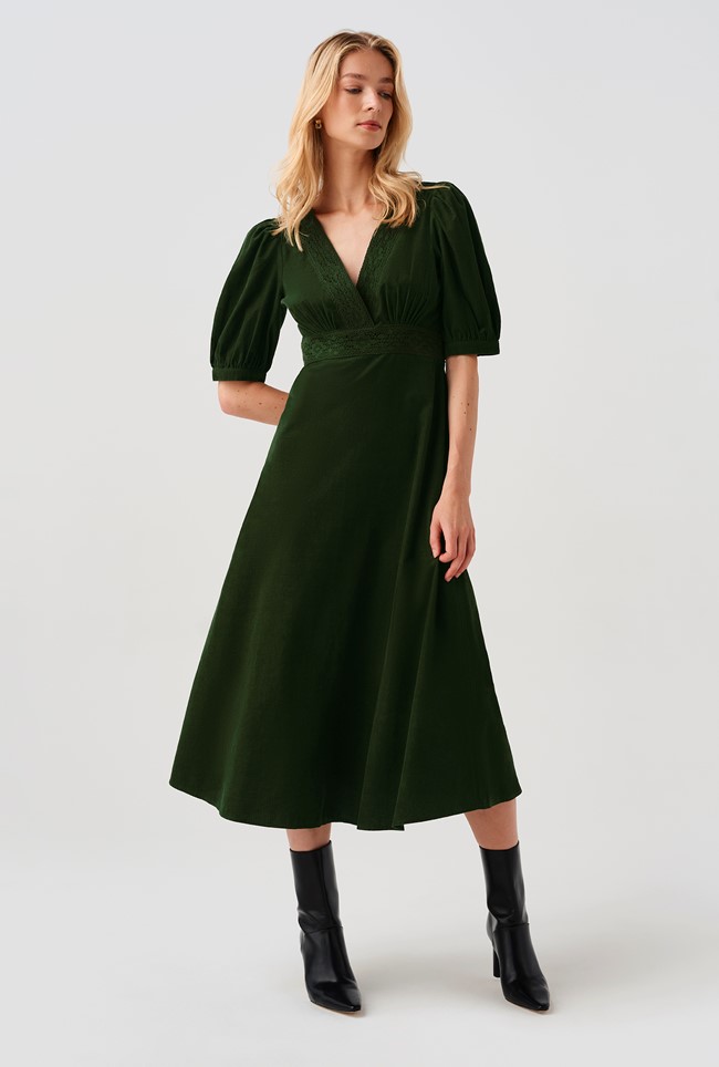 Bella Cord Midi Dress