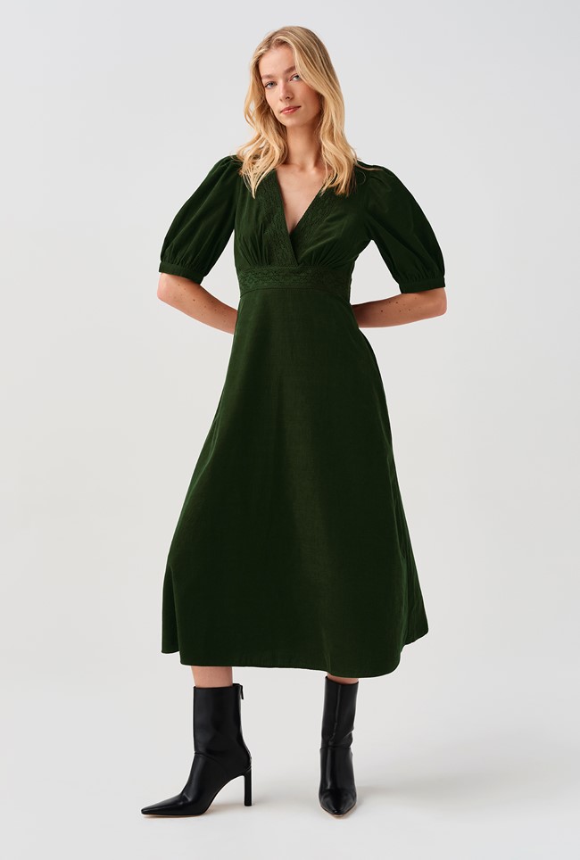 Bella Cord Midi Dress