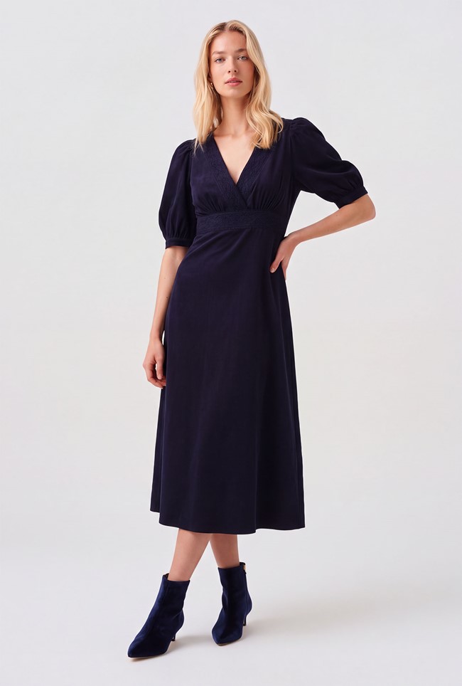 Bella Cord Midi Dress