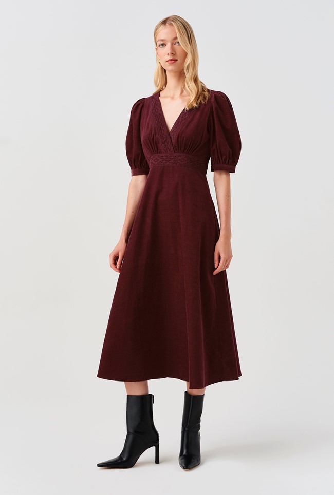 Bella Cord Midi Dress