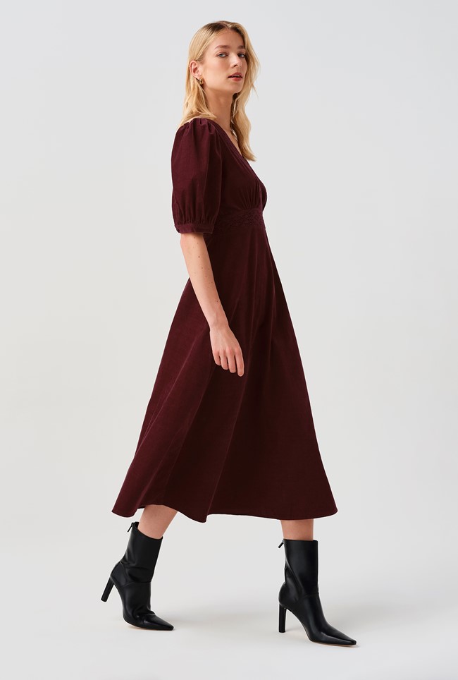 Bella Cord Midi Dress