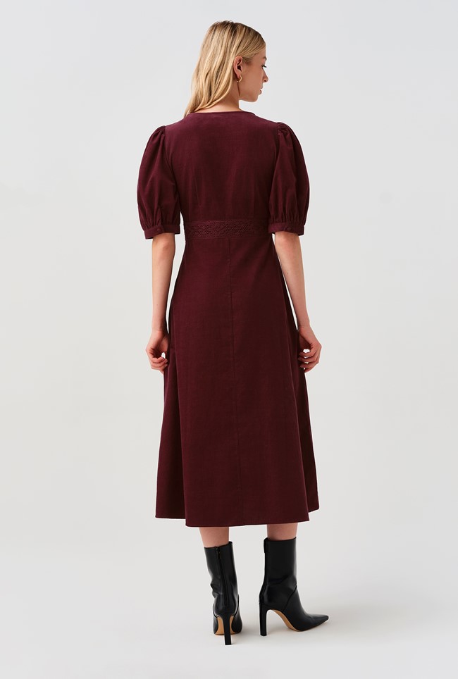 Bella Cord Midi Dress