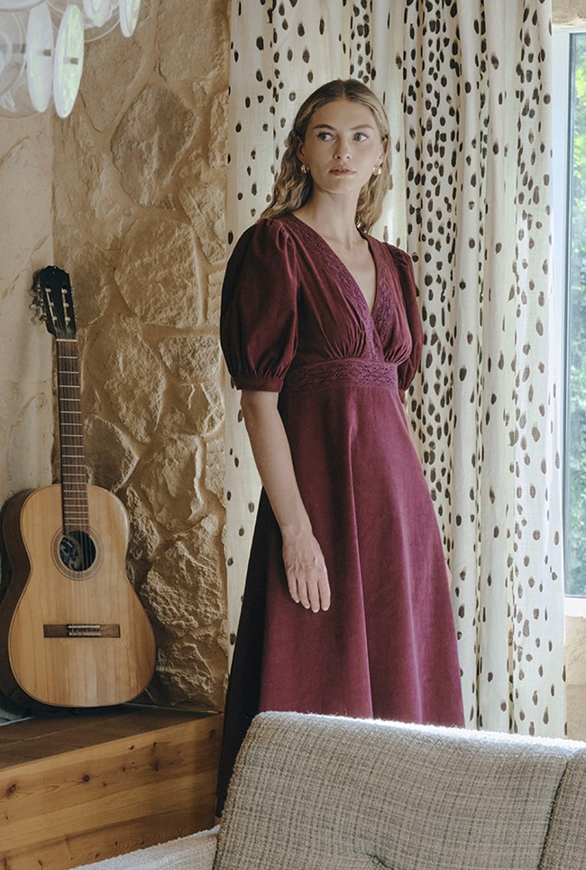 Bella Cord Midi Dress