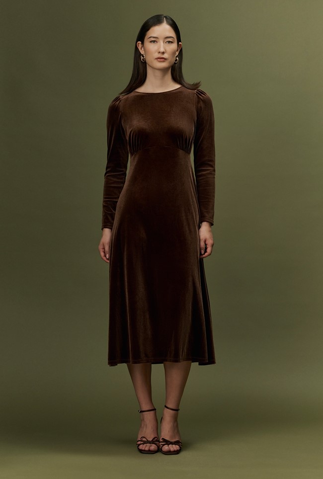 Adeline Velvet Midi Dress