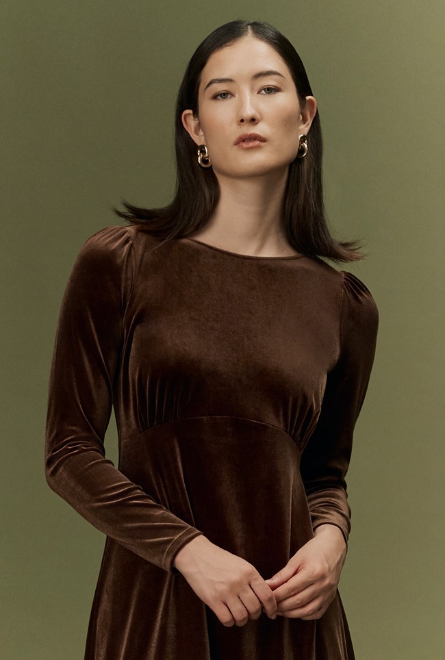 Adeline Velvet Midi Dress