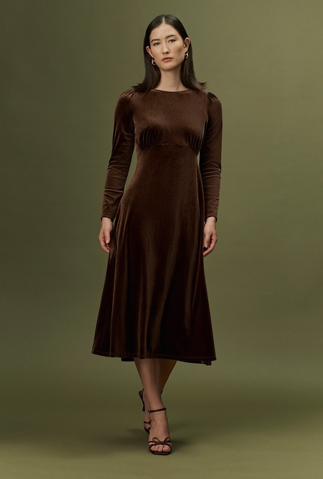 Adeline Velvet Midi Dress