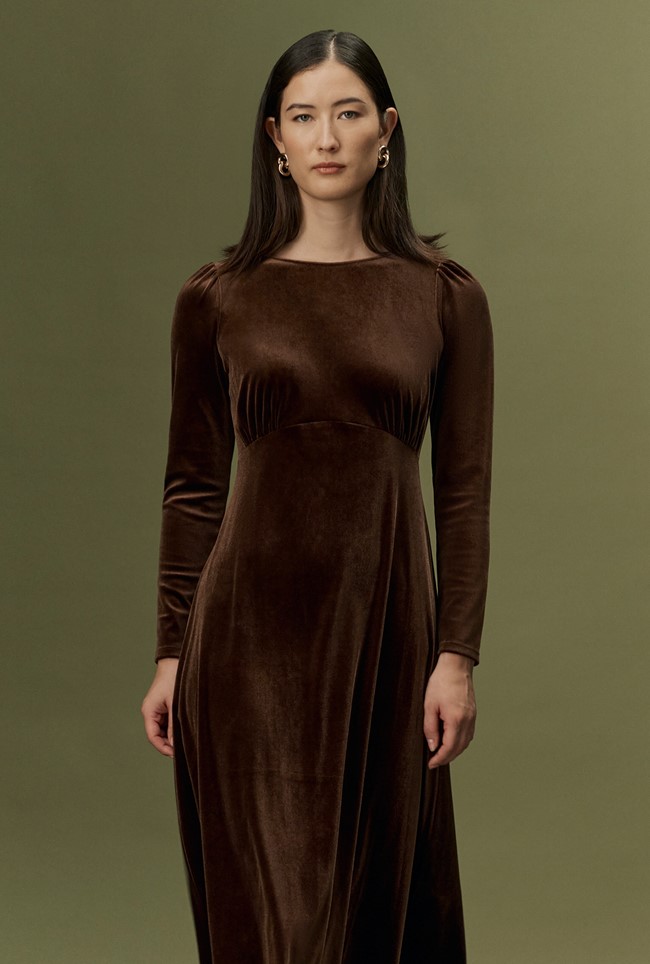 Adeline Velvet Midi Dress