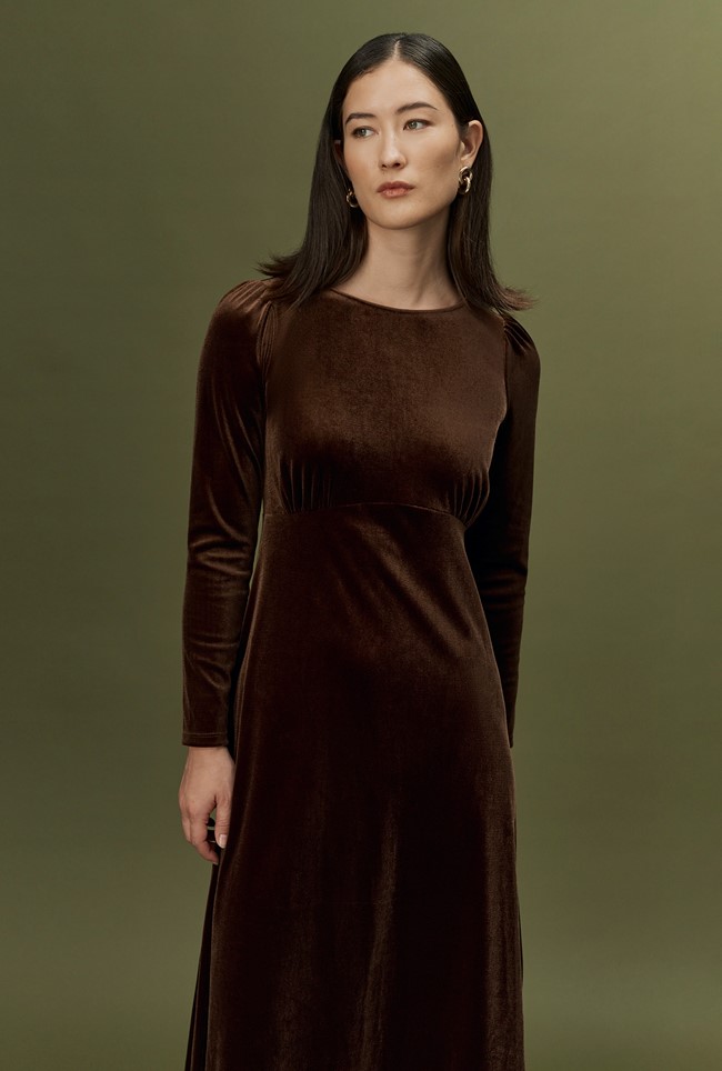 Adeline Velvet Midi Dress