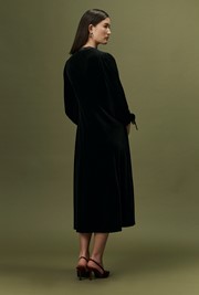 Kathleen Long Sleeve Velvet Midi Dress