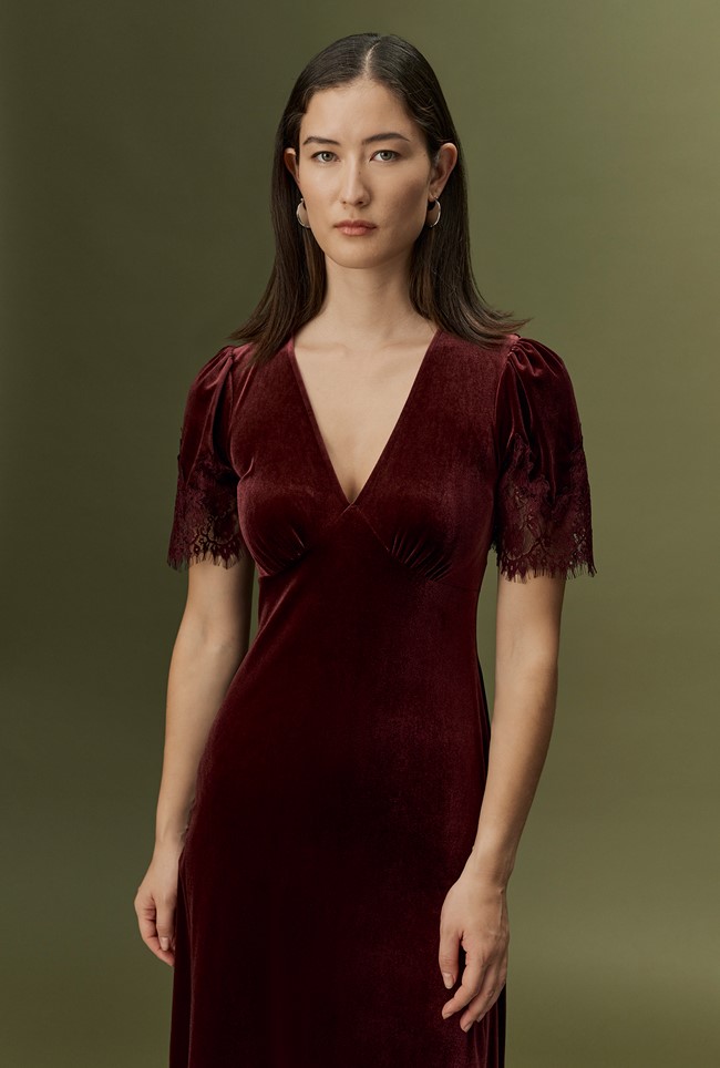 Felicity Velvet Midi Dress