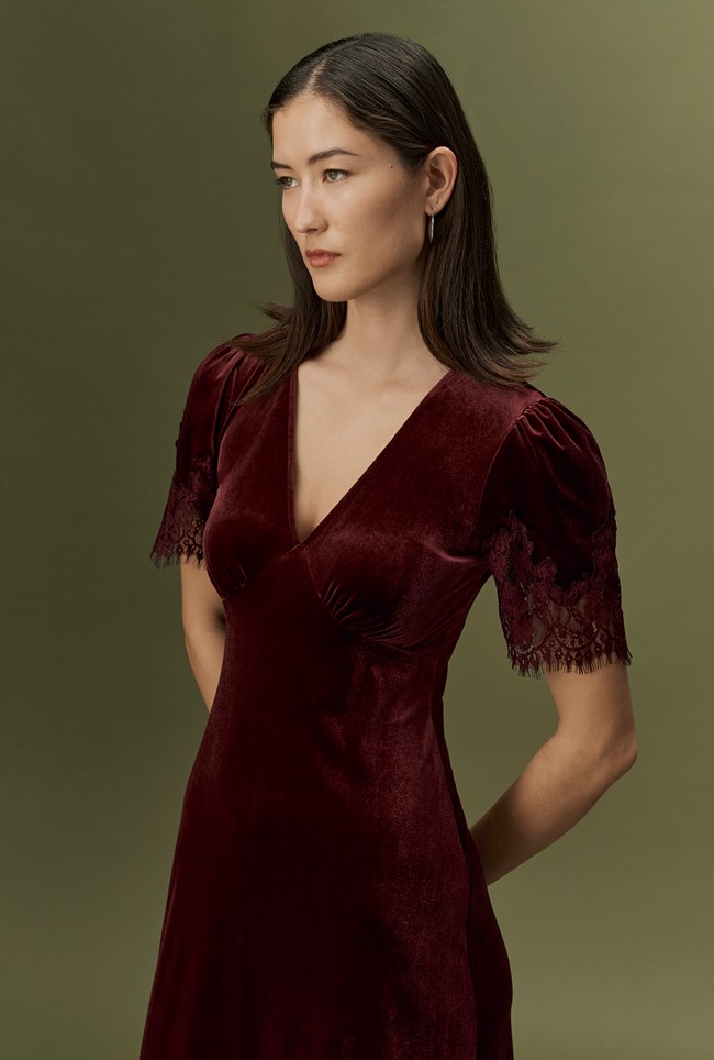 Felicity Velvet Midi Dress